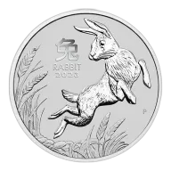 2023 Australia 1 oz Platinum Lunar Rabbit BU (Series III)