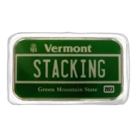 Vermont License Plate - Stacking Across America 1oz Silver Bar