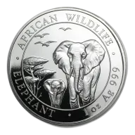 Somalia 1 oz Silver Elephant 2015
