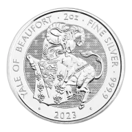 2023 GB 2 oz Silver Royal Tudor Beasts The Yale of Beaufort