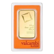 100 gram Gold Bar - Valcambi (Carded)