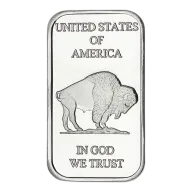 1 oz Silver Bar - Buffalo Design