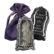 Friday the 13th Broken Mirror Bar 3 oz .999 Fine Silver