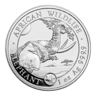Somalia 1 oz Silver Elephant 2023 Rabbit Privy Mark
