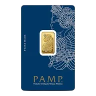 5g Pamp Suisse Gold Lady Fortuna Minted Bar - Swiss Gold
