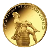 Gold Coin 125th Anniversary of the Birth of Marlene Dietrich 0.5 g Gold 2026