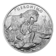 SilverTowne Legendary Warriors Geronimo Silver Round - 1oz
