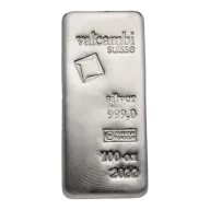 100 oz Valcambi Silver Bar