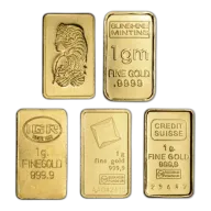 1 Gram Gold Bar - Varied Mints