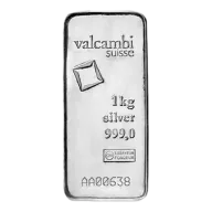 Valcambi 1kg Silver Cast Bar