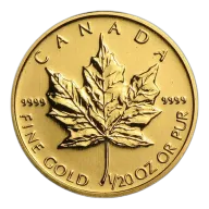 Pre-Owned Canadian Maple 1/20oz Gold Coin - Mixed Dates