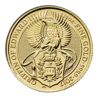 Pre-Owned 2017 UK Queen's Beasts The Griffin 1/4oz Gold Coin