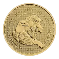 Pre-Owned UK The Lion and The Eagle 1/4oz Gold Coin - Mixed Dates