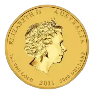 2011 1kg Australian Perth Mint Gold Lunar II: Year of the Rabbit
