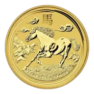 2014 1kg Australian Perth Mint Gold Lunar II: Year of the Horse