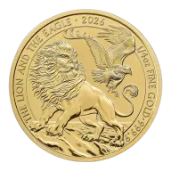 2026 UK The Lion and The Eagle 1/4oz Gold Coin