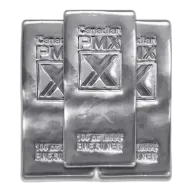 Canadian PMX Silver Bar 100 oz - Casted
