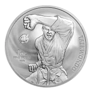 Pre-Owned 2022 Korea Taekwondo 1oz Silver Round