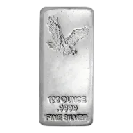 100 OZ SILVER BAR EAGLE
