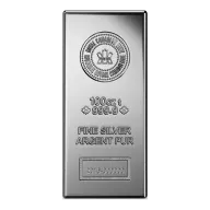 100 OZ SILVER BAR ROYAL CANADIAN MINT