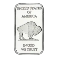 1 Oz Silver Bar - Buffalo Design (Random Brand)