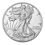 2021 American Silver Eagle Coin BU (Type 1)
