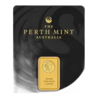 5g Perth Mint Kangaroo Gold Minted Bar
