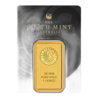 1oz Perth Mint Kangaroo Gold Minted Bar