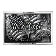1 oz North View Products We the People Silver Card (New)