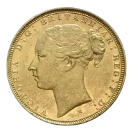 Victoria Young Head Sovereign Gold Coin