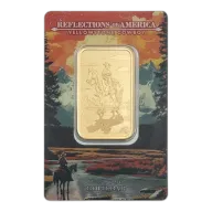1 Oz Reflections of America Yellowstone Cowboy Gold Bar (Inc. Assay Card) - PAMP Suisse