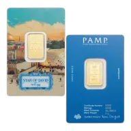 2025 5 Gram Star of David Gold Bar (Inc. Assay Card) (Delivery Only) - PAMP Suisse