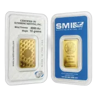 10 Gram Gold Bar (Inc. Assay Card) - Sunshine Mint