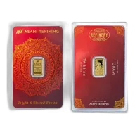 1 Gram Diwali Lakshmi Gold Bar - Asahi Refining