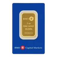 1 Oz Gold Bar Bank of Montreal (Inc. Assay Card) - Rand Refinery