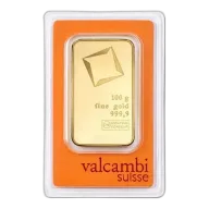 100 Gram Gold Bar (Circulated) (In Assay) - Valcambi Suisse