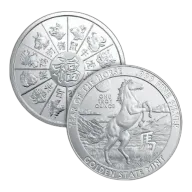 1oz 2026 Golden State Mint Year of the Horse Silver Round .999 Fine Silver