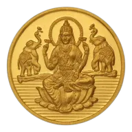 10 Grams Goddess Laxmi Gold Coin