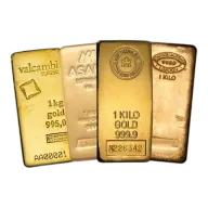 1 Kilo/kg Gold Bar(Circulated) - Assorted Brands