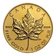 Pre-Owned 1 oz Maple Leaf Gold Coin
