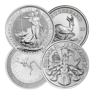1 Oz Silver Sovereign Coin (Circulated) (Random Year) - Various Mints