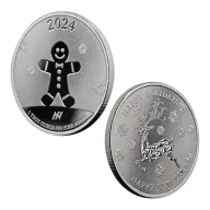 2024 Happy Holidays 1oz Silver Round - Asahi Refining