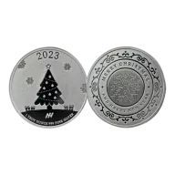 2023 1 Oz Holiday Silver Round - Asahi Refining
