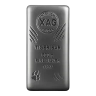 500g Intrinsic Tender XAG Tiger Silver Cast Bar .999 Fine Silver (Matte Finish)