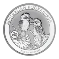 2013 1 oz Australian Silver Kookaburra Coin with Snake Privy Mark