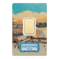 5 Gram PAMP Star of David Pure Gold Bar