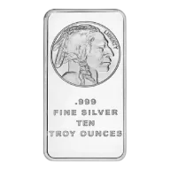 10 oz Silver Buffalo Silver Bar
