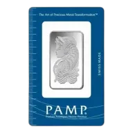 1 Oz Lady Fortuna Silver Bar (Inc. Assay Card) - PAMP Suisse