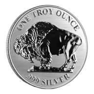 1 oz Asahi Refining Buffalo Silver Round