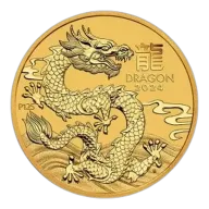 2024 1/2 oz Perth Mint Gold Lunar Dragon Coin - Series III